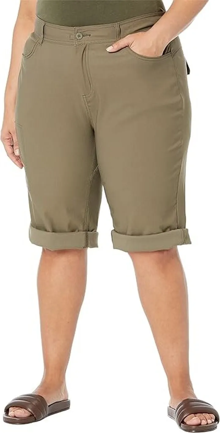 Prana Plus Size Halle Capris II (Slate Green) Women's Casual Pants
