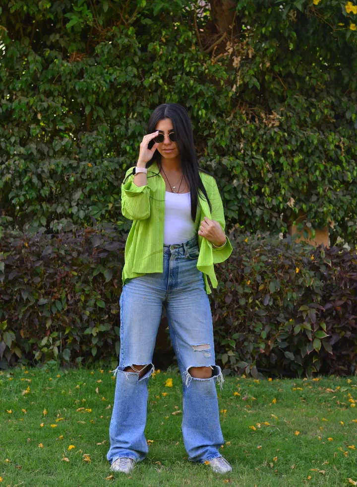 Shirt Korisha apple green