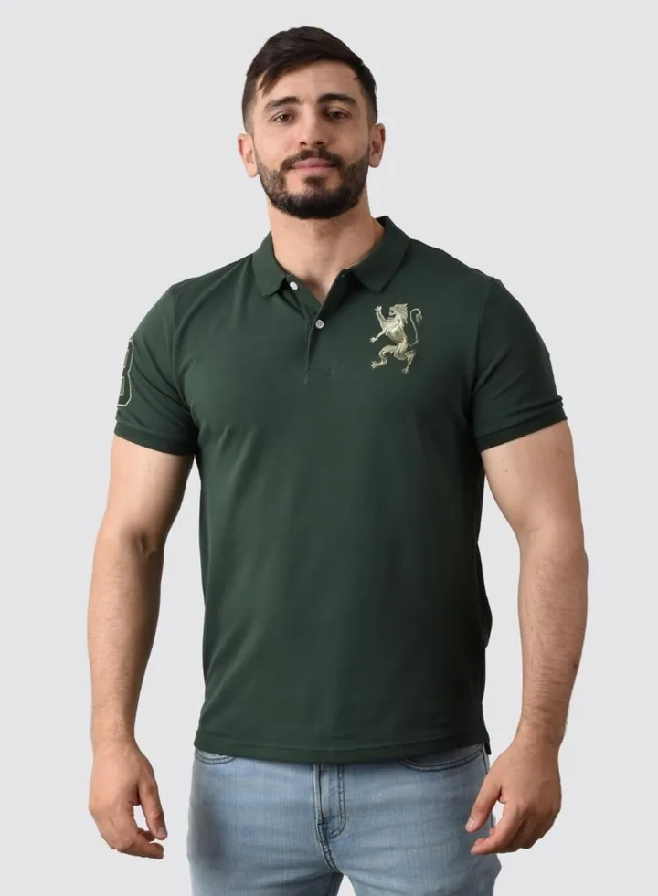 Men's Lion Polo - Green