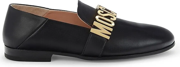 Logo Leather Loafers