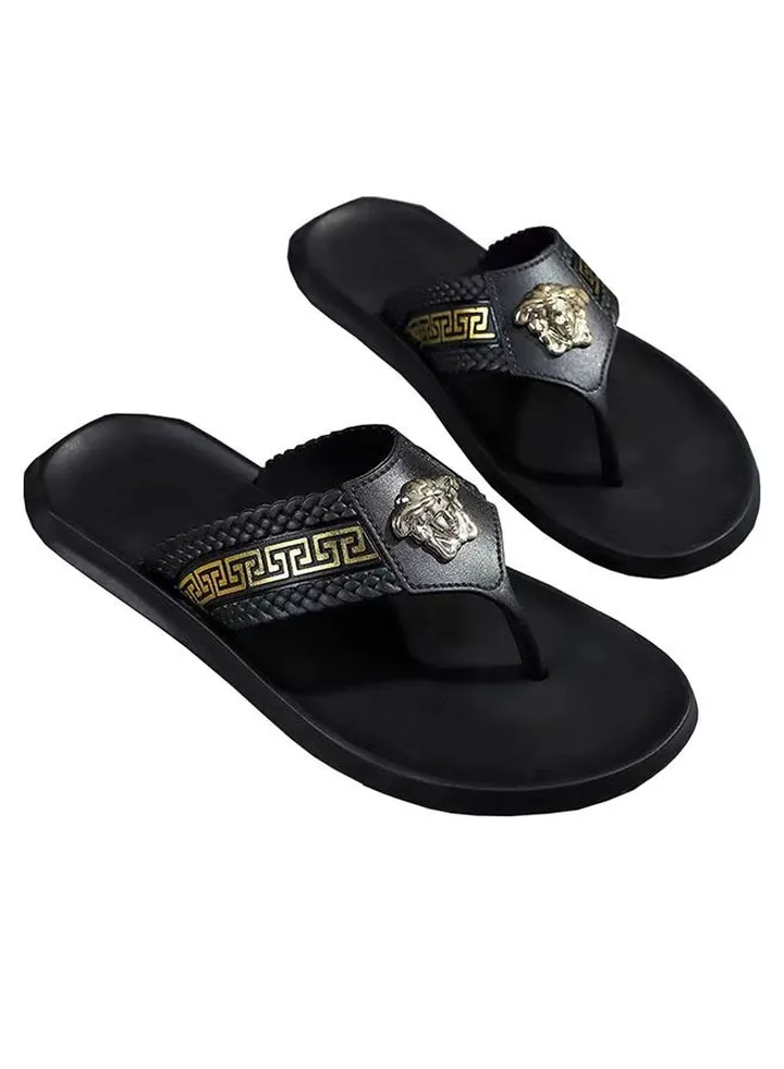 Men's Fashion Beach Flip Flops Outdoor Breathable Sandals Casual Slippers