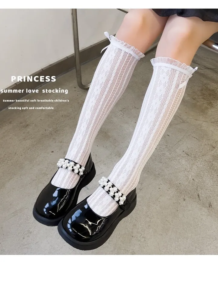 Lolita Style Stockings for Girls Thin Cool Summer Stockings 28CM