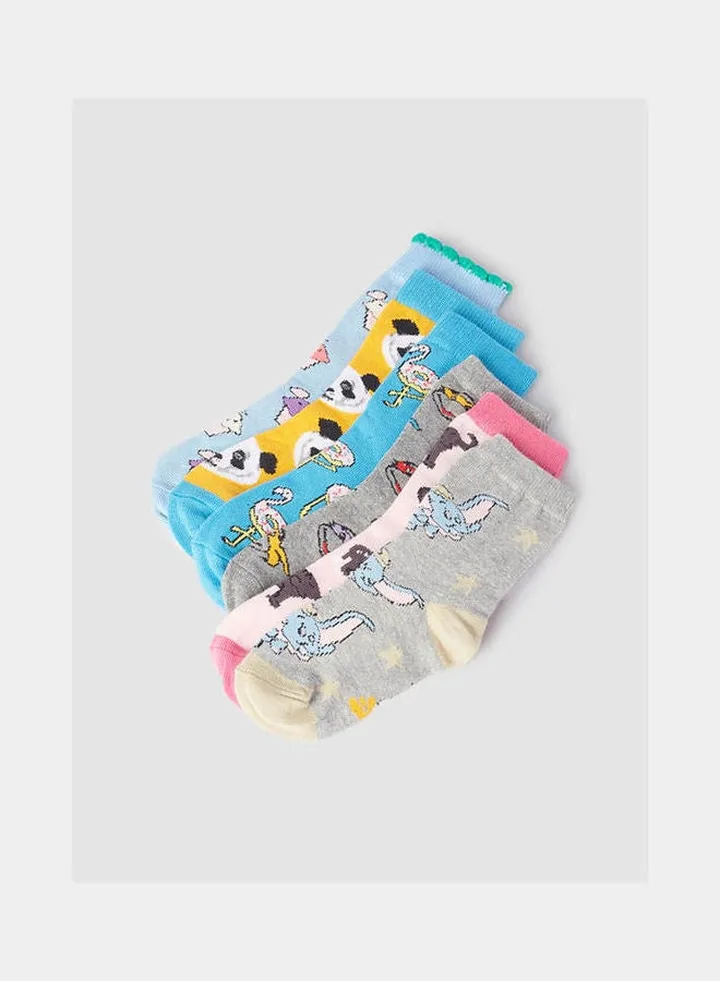 Casual Cotton Socks Multicolour
