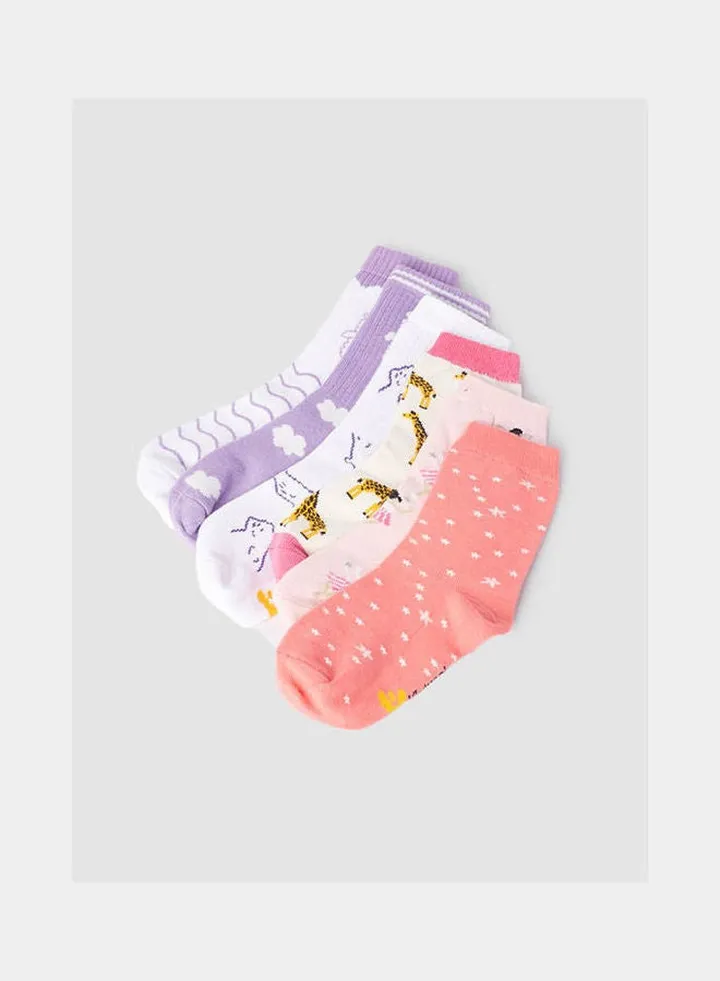 Casual Cotton Socks Multicolour