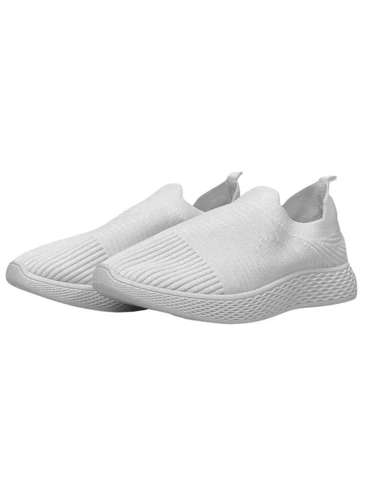 Women's Sports Shoes - comfort outsole Washable – White