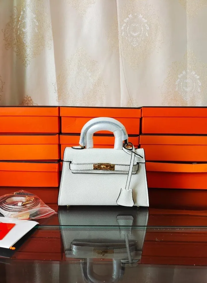 Hermes women's leather handbag