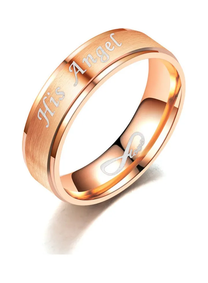 His Angel Printed Ring