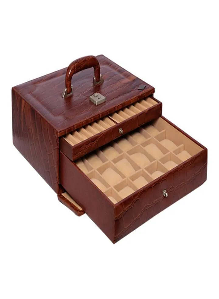 unisex Leather Watches And Jewellery Box