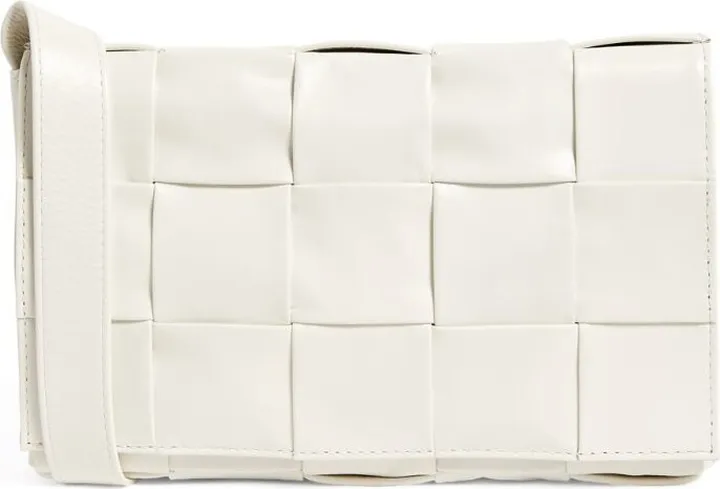 Bottega Veneta Leather Intreccio Cassette Cross-Body Bag