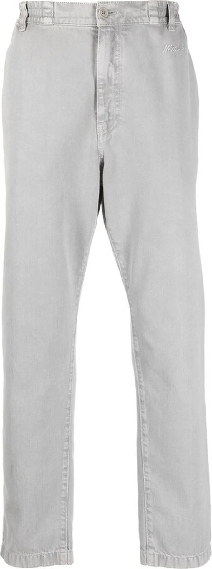 Logo-Embroidered Straight-Leg Trousers