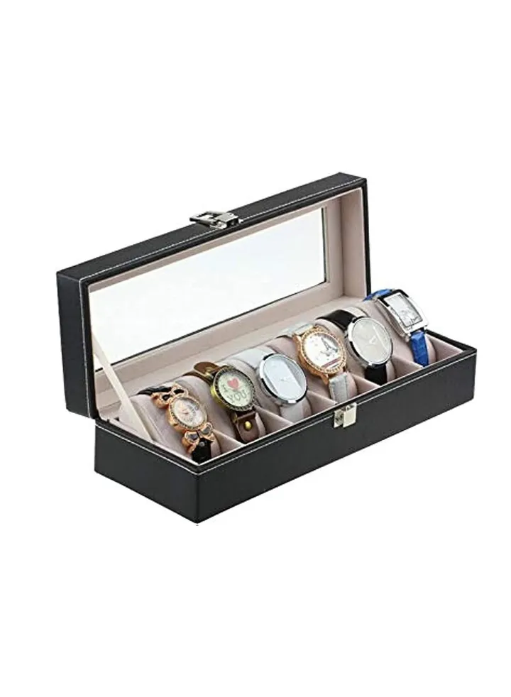 6 Wrist Watches Organizer Box