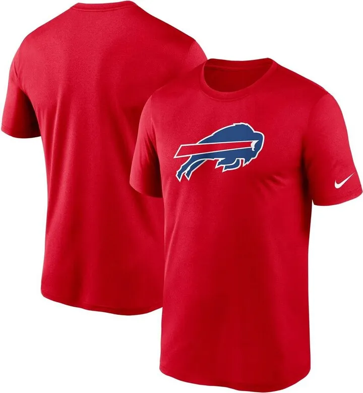 Men's Nike Red Buffalo Bills Logo Essential Legend Performance T-shirt