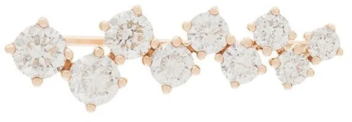 18kt rose gold EVA diamond left ear cuff
