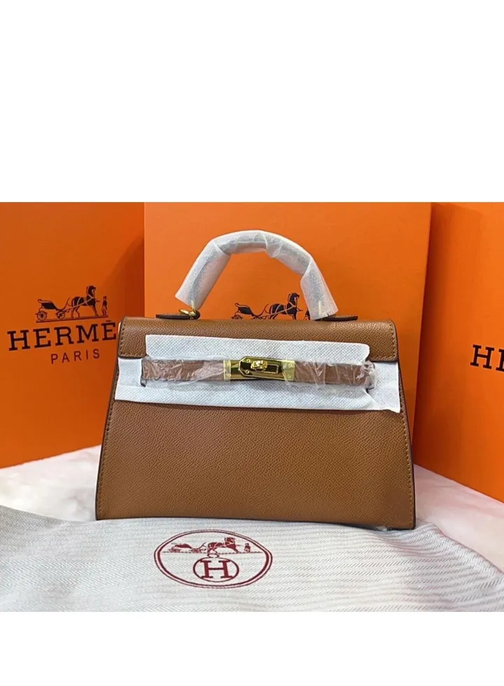 Hermes women's leather handbag