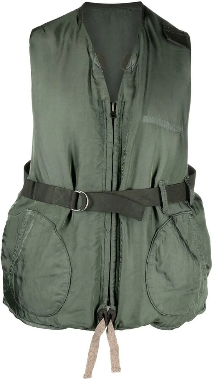 Belted Padded Waistcoat