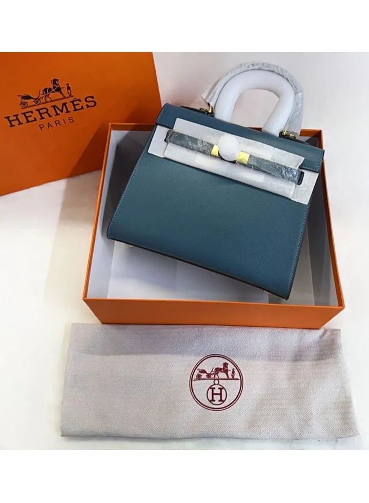 Hermes women's leather handbag