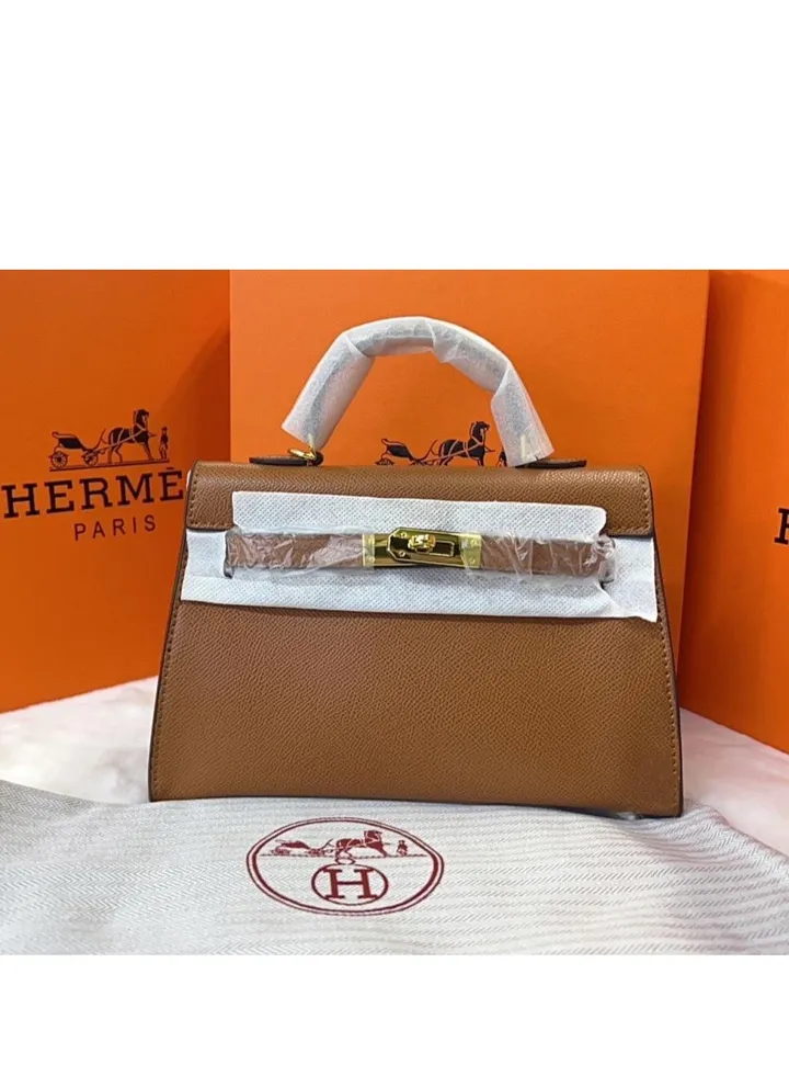 Hermes women's leather handbag
