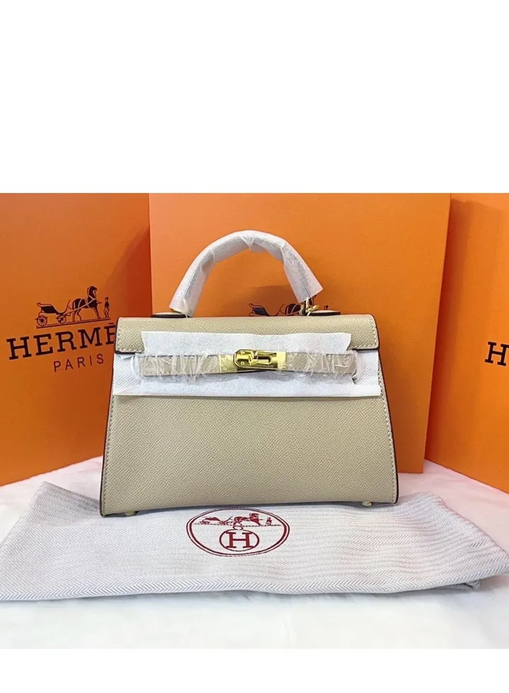 Hermes women's leather handbag