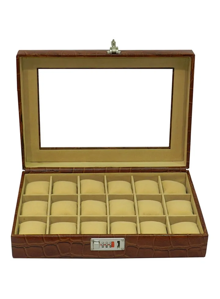 unisex 18-Piece Watch Organizer