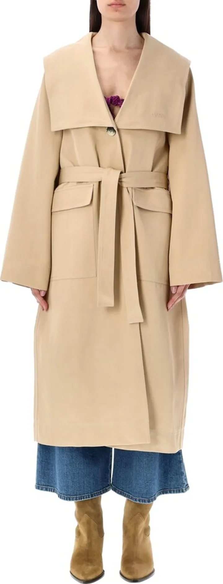 Heavy Twill Oversized Trench Coat