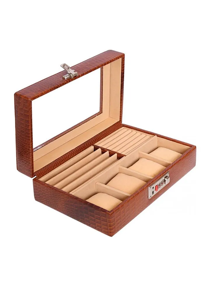 unisex Leather Watches And Jewellery Box