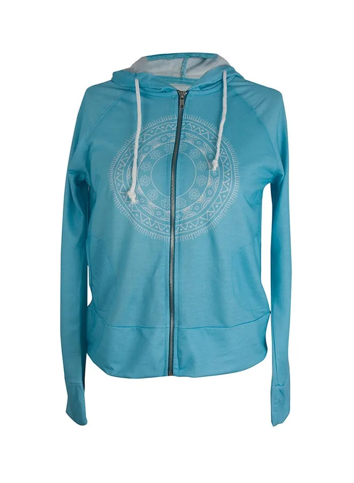 Casual Crew Neck Short Sleeve Hoodie Blue