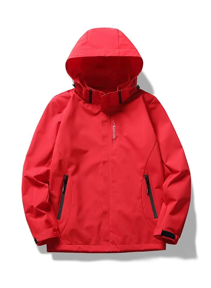 New detachable hooded waterproof mountaineering suit, outdoor clothing