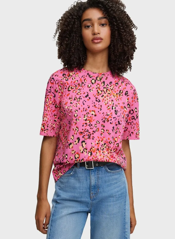 Crew Neck Printed T-Shirt