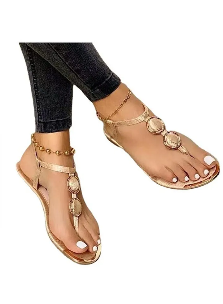 Summer Rinestones Casual Beach Flat Sandals