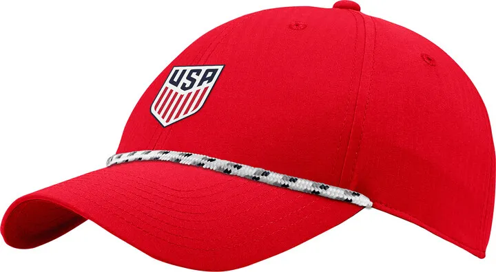 Nike Unisex USMNT Legacy91 Adjustable Rope Hat in Red