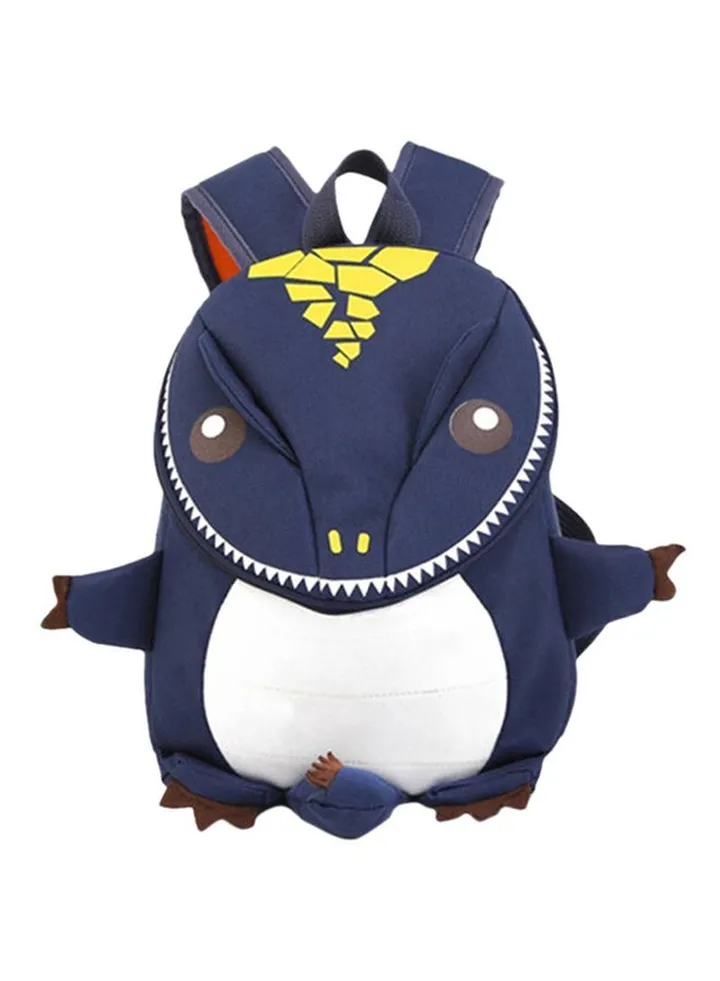 Dinosaur Shape Kids Backpack Dark Blue