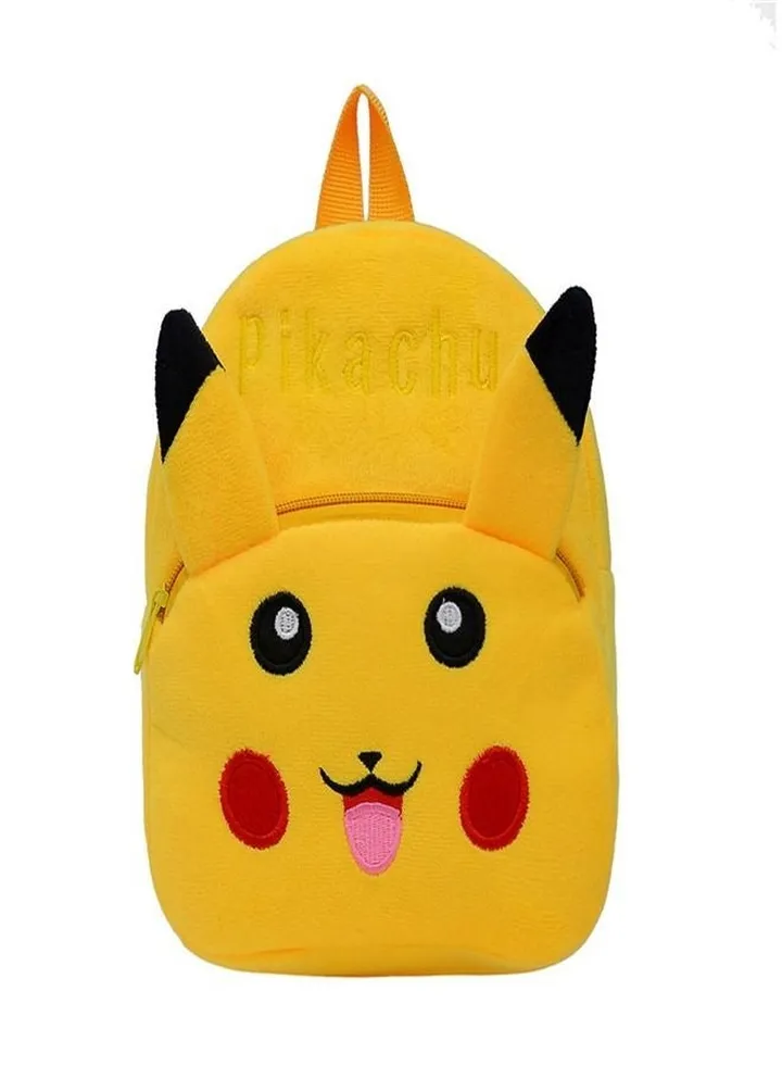Pikachu Cartoon Shape Kids Backpack for Boys Girls Yellow