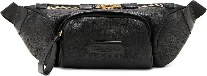 Vertical Leather Belt Bag