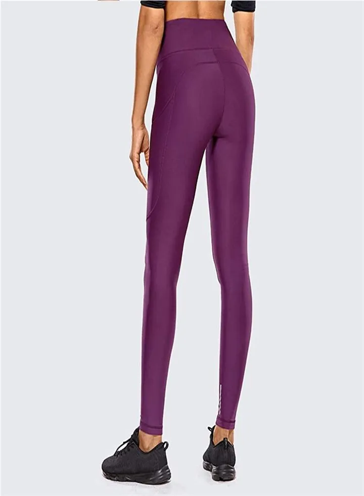 Women's Seamless High Waist Tight Yoga Pants Purple