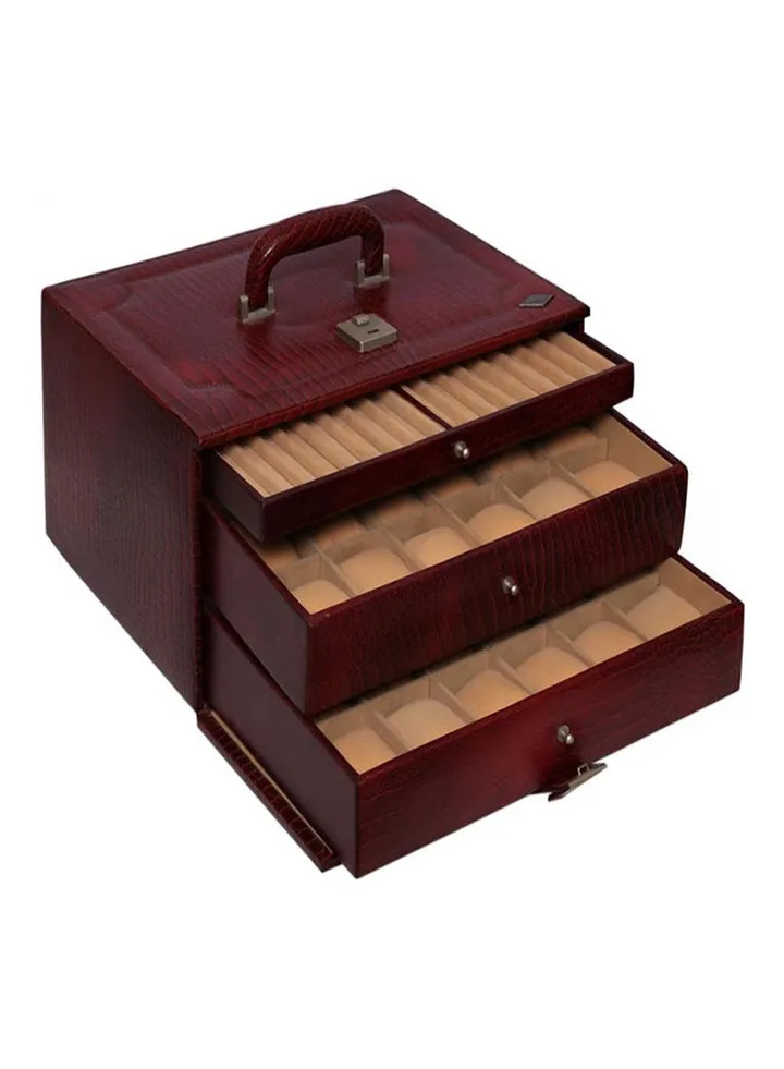 unisex Leather Watches And Jewellery Box
