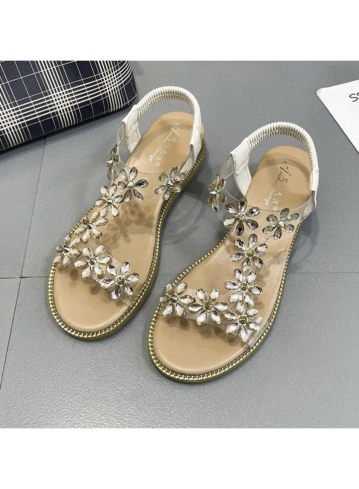 Summer New Women's Fashion Rhinestone Beach Sandals