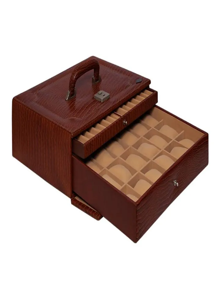 unisex Leather Watches And Jewellery Box