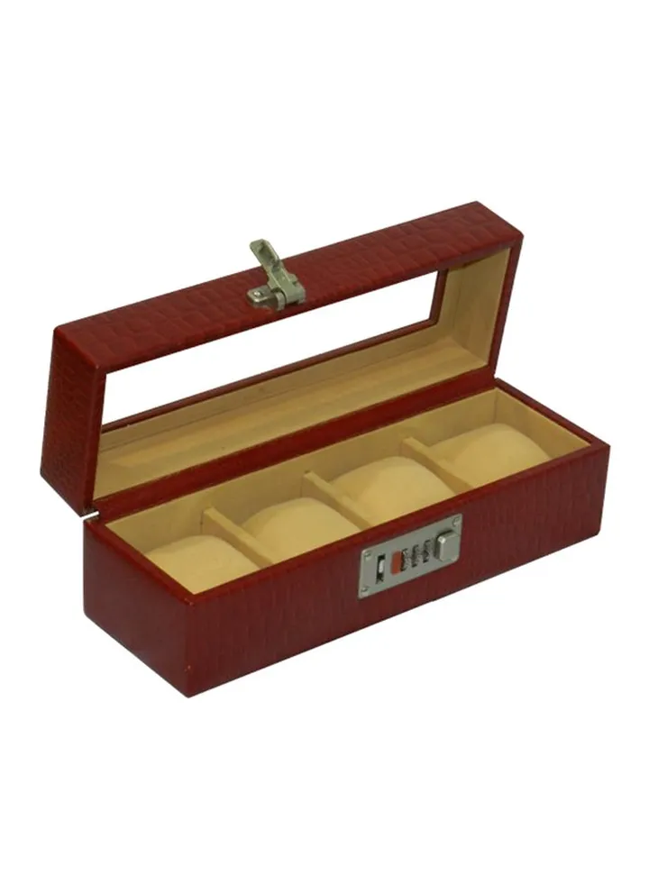 unisex Watch Organiser With Glass Top