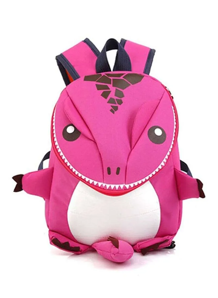 Dinosaur Shape Kids Backpack Pink