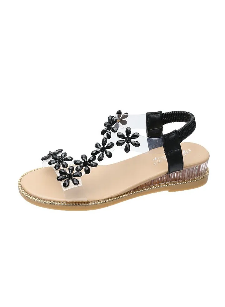 Summer New Women's Fashion Rhinestone Beach Sandals