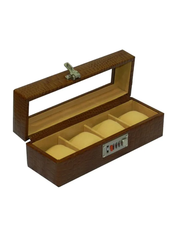 unisex Watch Organiser With Glass Top