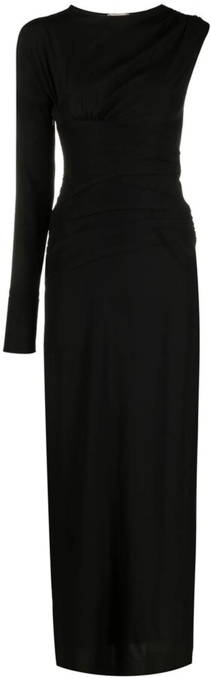 Single-Sleeve Design Gown