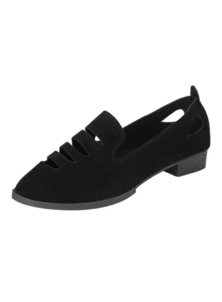 Unique Accent Casual Sandals Black