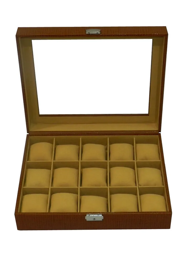 unisex 15-Piece Watch Organizer