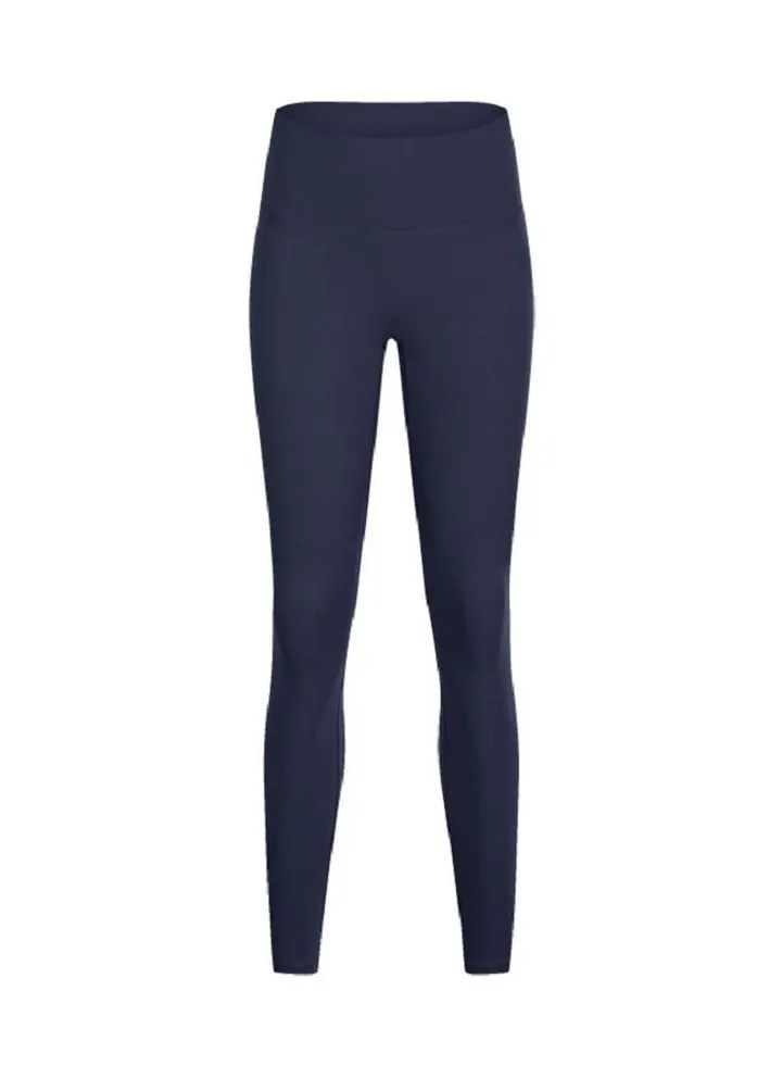 High waist hip stretch of fitness yoga Movement nine pants Straight and tight