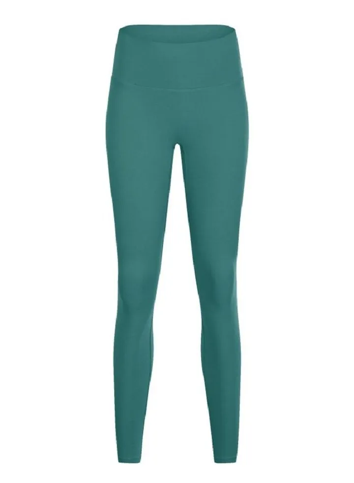 Solid Stretch Yoga Long Pants Green