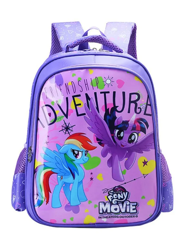 Casual School Backpack Purple/Pink/Blue
