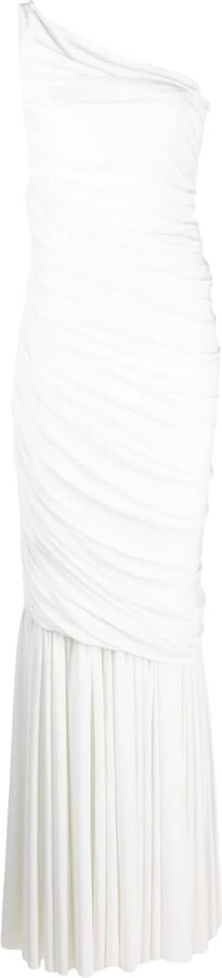 One-Shoulder Draped Long Dress
