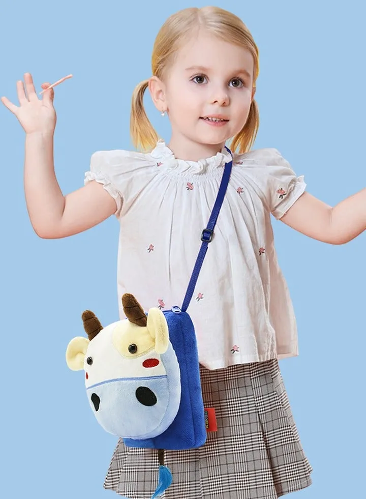 Kids Crossbody Purse Cartoon Cute Cow Shoulder Bag Handbag Little Girl's and Boy's Toddler Wallet Bag
