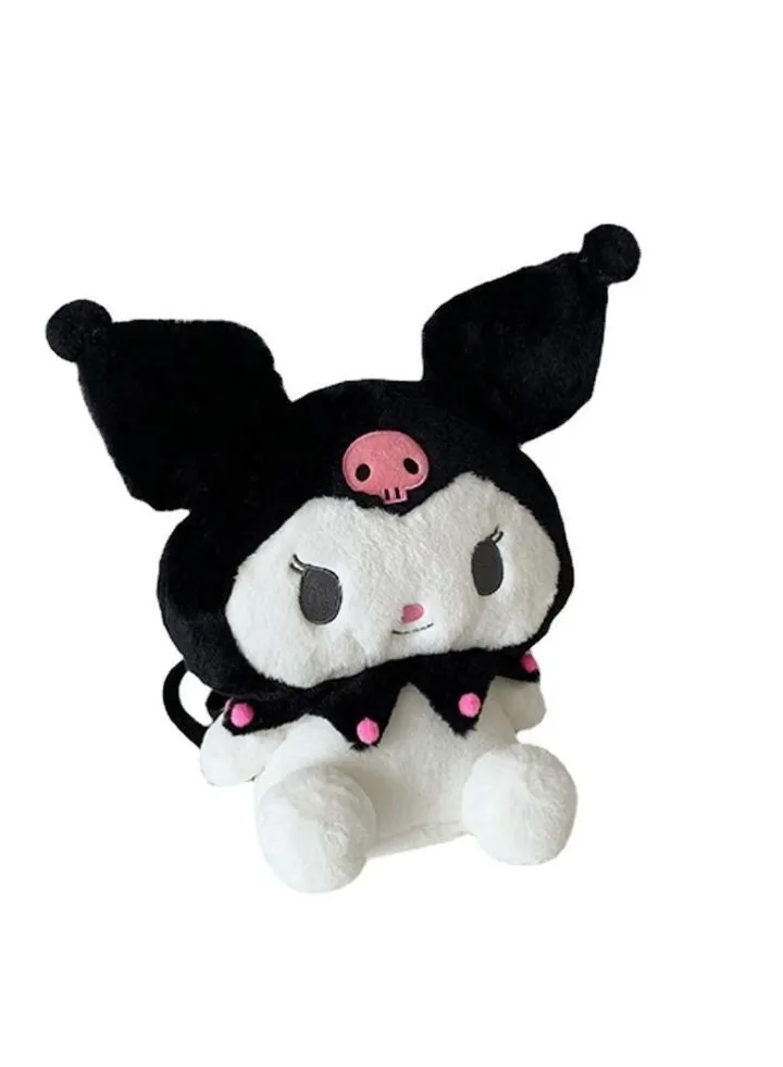 Kuromi Backpack School Bag Plush toys Cartoon Cute Travelling Outdoor Girl Small Shoulder Mini Light Fashion Cinnamoroll My Melody